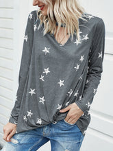 Load image into Gallery viewer, Cutout Round Neck Long Sleeve T-Shirt