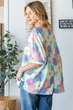 Load image into Gallery viewer, HOPELY Floral Waffle Oversized T-Shirt