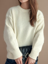 Load image into Gallery viewer, Round Neck Long Sleeve Sweater