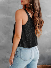 Load image into Gallery viewer, Sequin Scoop Neck Tank