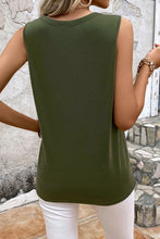 Load image into Gallery viewer, Cutout Round Neck Tank
