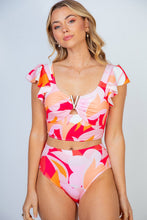 Load image into Gallery viewer, White Birch Full Size Floral Two Piece Swim Set