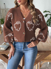 Load image into Gallery viewer, V-Neck Dropped Shoulder Cardigan