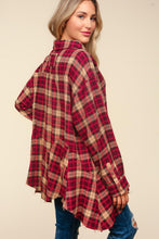 Load image into Gallery viewer, Haptics Plaid Button Down Sharkbite Shirt