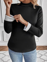 Load image into Gallery viewer, Mock Neck Long Sleeve T-Shirt