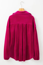 Load image into Gallery viewer, Pocketed Collared Neck Long Sleeve Shirt