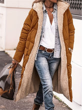 Load image into Gallery viewer, Full Size Zip Up Sherpa Hooded Coat