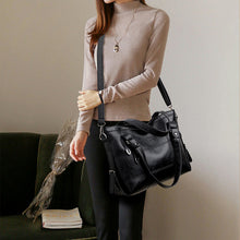 Load image into Gallery viewer, PU Leather Medium Handbag