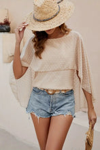 Load image into Gallery viewer, Swiss Dot Round Neck Blouse