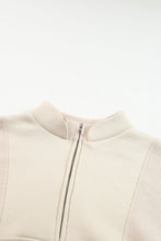 Load image into Gallery viewer, Half Zip Drop Shoulder Long Sleeve Sweatshirt