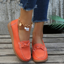 Load image into Gallery viewer, Weave Wedge Heeled Loafers
