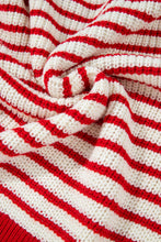 Load image into Gallery viewer, Striped Johnny Collar Long Sleeve Sweater