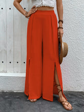 Load image into Gallery viewer, Slit Wide Leg Pants