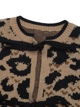 Load image into Gallery viewer, Perfee Tied Leopard Long Sleeve Cardigan