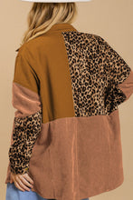 Load image into Gallery viewer, High-Low Leopard Snap Down Shacket