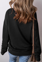 Load image into Gallery viewer, Solid Color Round Neck Long Sleeve Sweatshirt