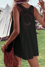 Load image into Gallery viewer, Openwork V-Neck Tank