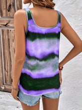 Load image into Gallery viewer, Tie-Dye Scoop Neck Wide Strap Tank