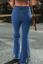 Load image into Gallery viewer, Embroidered Bootcut Jeans