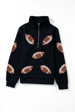 Load image into Gallery viewer, Sequin Football Long Sleeve Sweatshirt