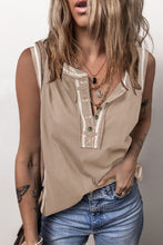 Load image into Gallery viewer, Contrast Stitching Round Neck Tank