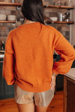 Load image into Gallery viewer, THANKSGIVING Round Neck Dropped Shoulder Sweater
