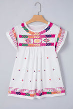 Load image into Gallery viewer, Printed Round Neck Cap Sleeve Blouse