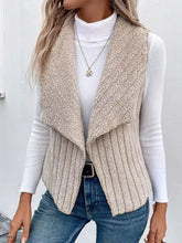 Load image into Gallery viewer, Open Front Fuzzy Vest Coat