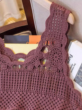Load image into Gallery viewer, Openwork Scoop Neck Tank