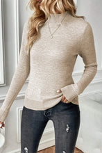 Load image into Gallery viewer, Mock Neck Long Sleeve Sweater