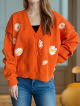 Load image into Gallery viewer, Daisy Button Up V-Neck Cardigan