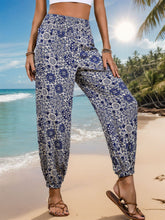 Load image into Gallery viewer, Printed Elastic Waist Pants