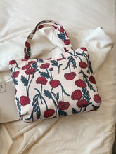 Load image into Gallery viewer, Printed Canvas Handbag with Zipper