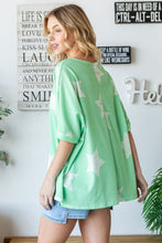 Load image into Gallery viewer, HOPELY Star Pattern Oversized Waffle T-Shirt
