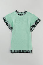 Load image into Gallery viewer, Round Neck Short Sleeve Knit Top