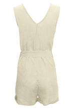 Load image into Gallery viewer, Full Size Tied V-Neck Sleeveless Romper with Pockets
