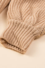 Load image into Gallery viewer, Color Block Round Neck Drop Shoulder Sweater