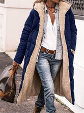 Load image into Gallery viewer, Full Size Zip Up Sherpa Hooded Coat