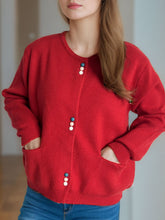 Load image into Gallery viewer, Button Down Long Sleeve Cardigan with Pockets