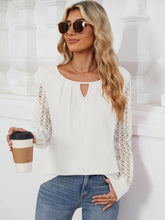 Load image into Gallery viewer, Cutout Round Neck Long Sleeve T-Shirt