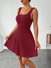 Load image into Gallery viewer, Wide Strap Dress and Long Sleeve Hooded Top Set