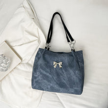 Load image into Gallery viewer, Bow Polyester Medium Tote Bag