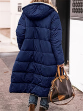 Load image into Gallery viewer, Full Size Zip Up Sherpa Hooded Coat