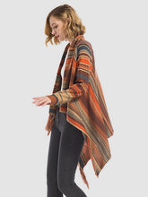 Load image into Gallery viewer, Angel Wings Tassel Striped Open Front Long Sleeve Cardigan