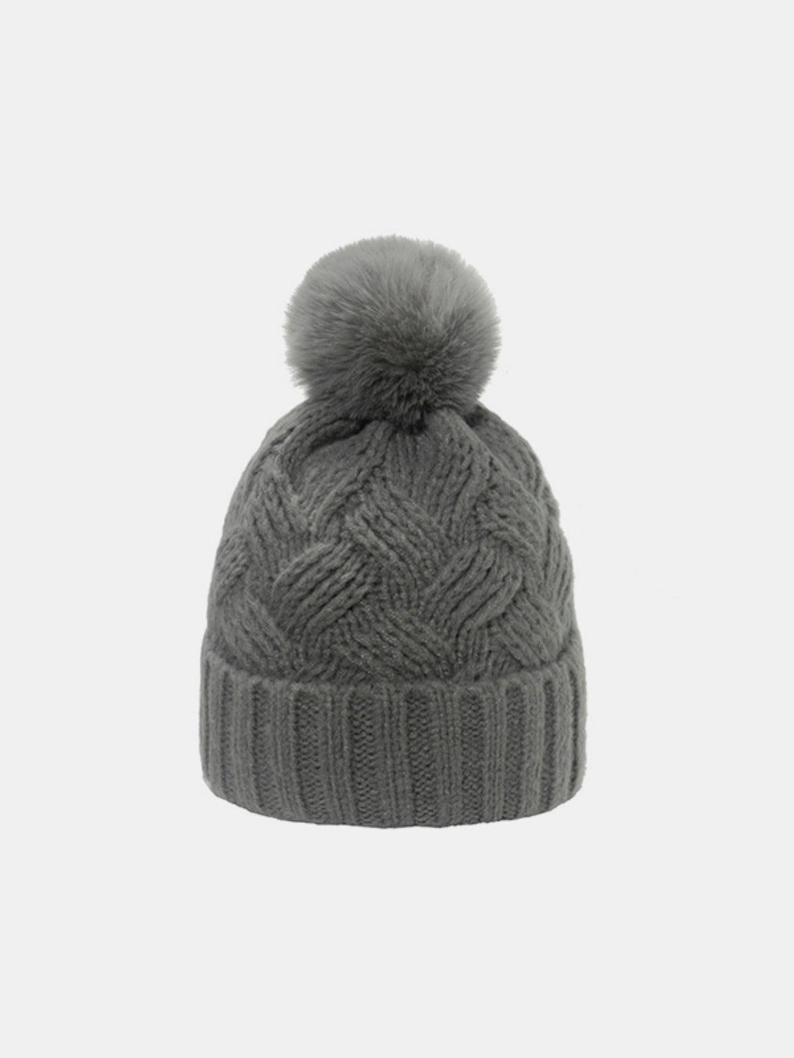 Load image into Gallery viewer, Roll Rim Cable-Knit Hat