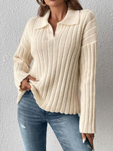 Load image into Gallery viewer, Johnny Collar Long Sleeve Sweater