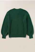 Load image into Gallery viewer, Round Neck Dropped Shoulder Sweater