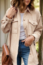 Load image into Gallery viewer, Pocketed Button Up Dropped Shoulder Shacket