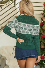 Load image into Gallery viewer, Graphic Round Neck Long Sleeve Sweater
