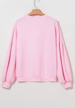 Load image into Gallery viewer, Bow Round Neck Long Sleeve Sweatshirt